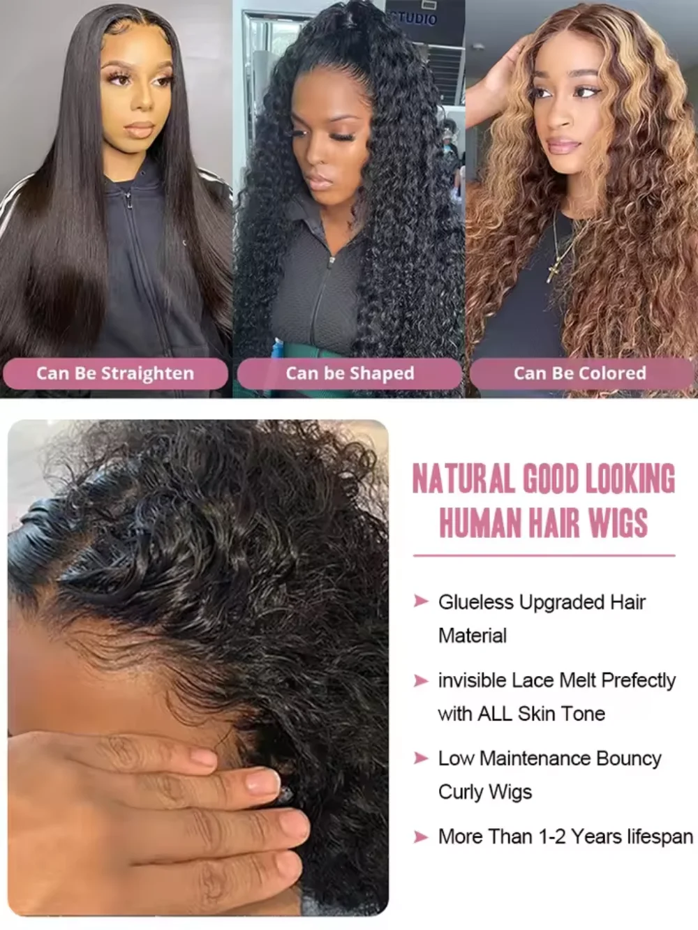 220% Dichte Natürliche Deep Wa – Hd Lace Frontal Wig Human Hair Pre Plucked Bewertung und Preis