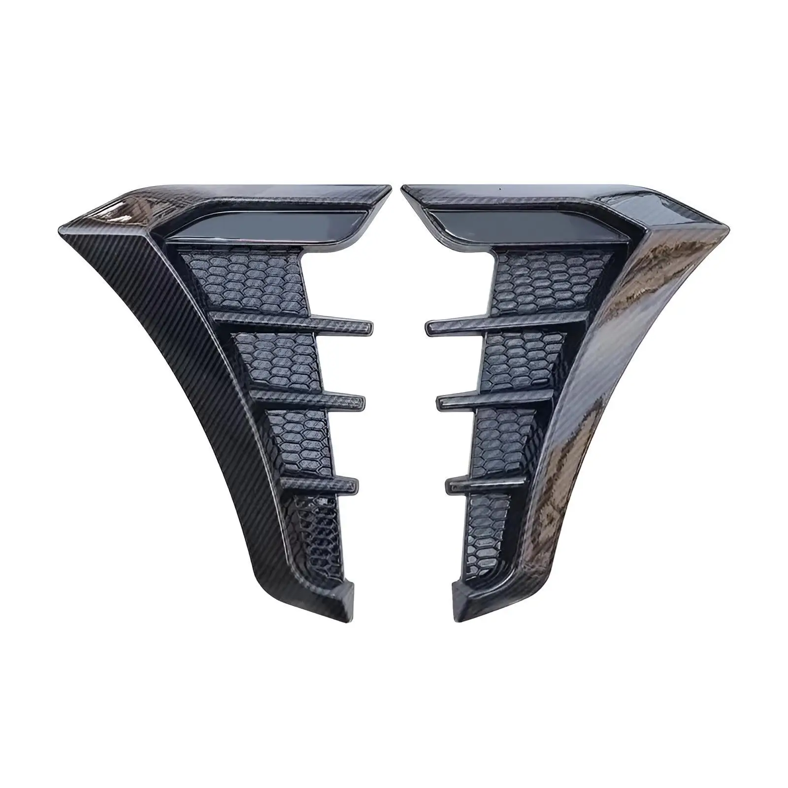 

Car Bodykit Front Fender Decoration Simulated Air Outlet Body Atickers Soft Adhesive Material For Passat Toyota Universal
