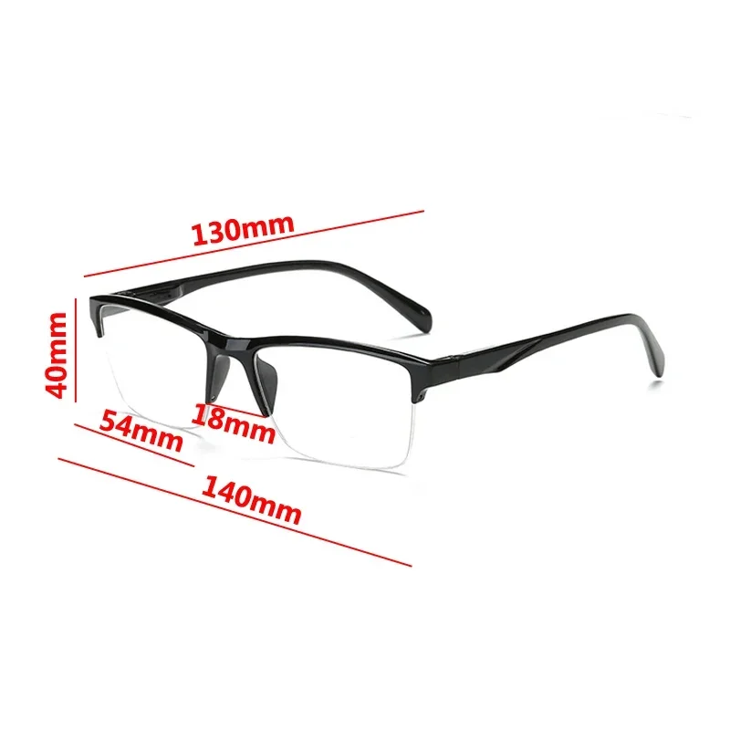 Half Frame Ultralight Reading Glasses Women Men Unisex Presbyopia Eyeglasses With Diopter +1.0 1.25 1.5 1.75 2.0 2.5 2.25 To 4.0