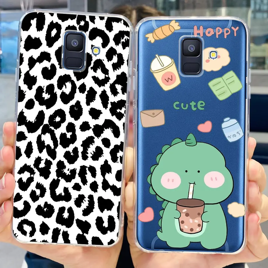 Coques For Samsung Galaxy A6 2018 phone back case SM-A600 A600F for samsung A6 plus 2018 A605 A605F A6+ Fundas protective Cover