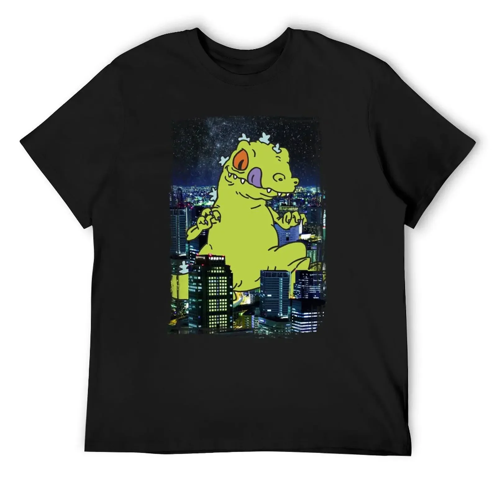 

Rugrats Reptar City Rampage Portrait T-Shirt anime stuff affliction shirts Personalized t-shirt shirts men graphic