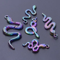 1 Set ( 5 PCs/Set) Insect Charms AB Color Snake Animal Chrams Pendants for DIY Making Necklace Bracelet Charms Fingdings