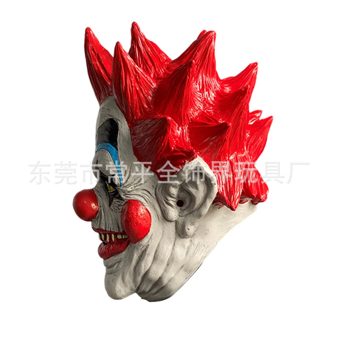 Killer Klowns From Outer Space Demon Clown Mask Killer Joker Latex Masks Cosplay Halloween Carnival Costume Props Adult Helmet