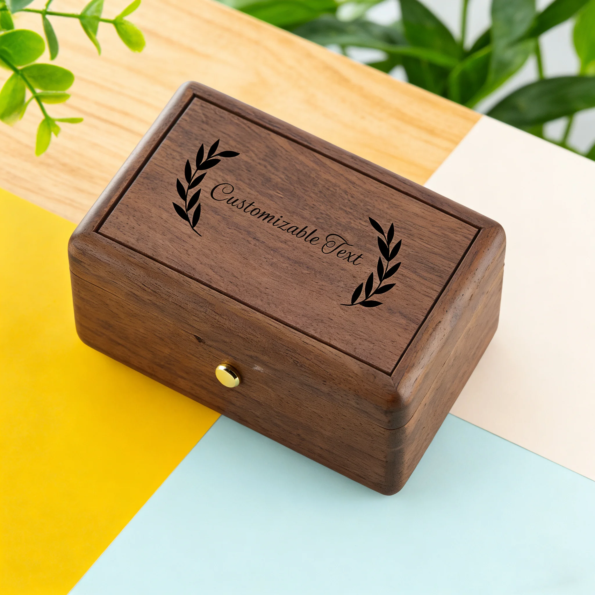 SOFTALK You are my sunshine Wooden personalized music box room decoration Valentine's Day birthday Christmas gift