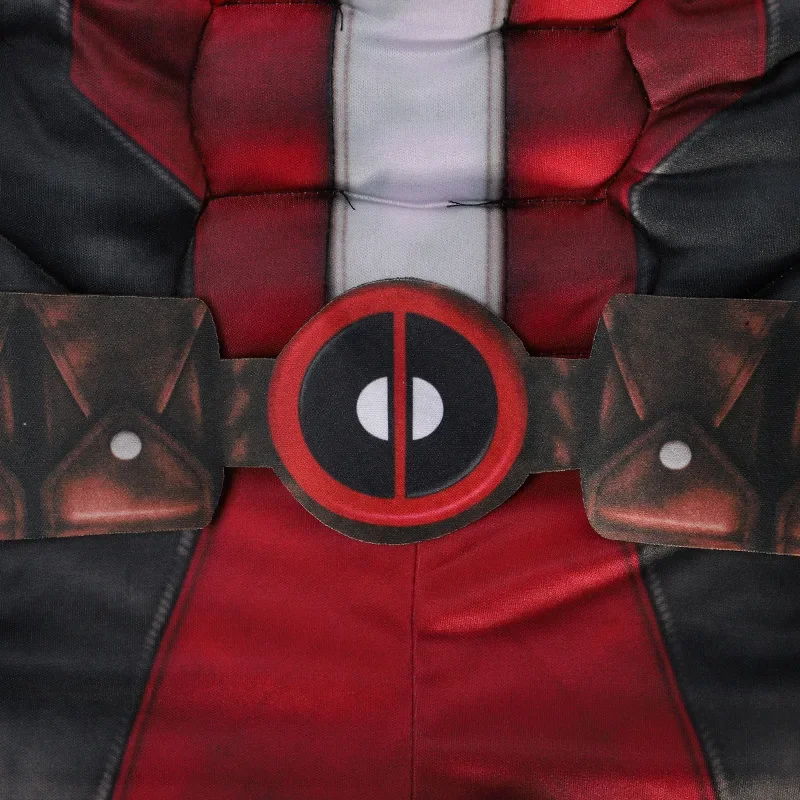 2024 Muscle Deadpool Cosplay super-héros jeu de rôle Costumes de film Deadpool fête d'Halloween pour garçons et filles noël Cos @ 0Z *