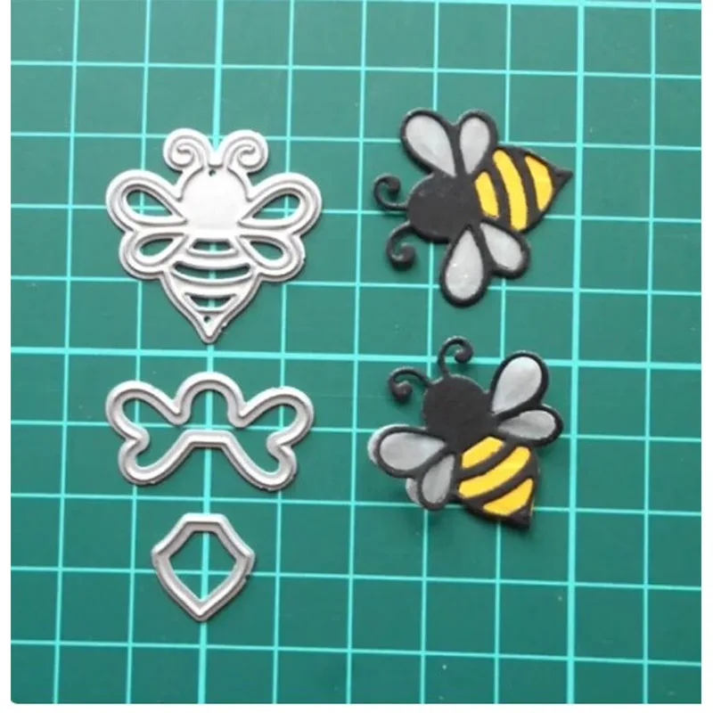 Animal Bee Decoration Metal Cutting Dies For DIY Scrapbooking Photo Album Craft Decorat Paper Template Handcraft Gift Card