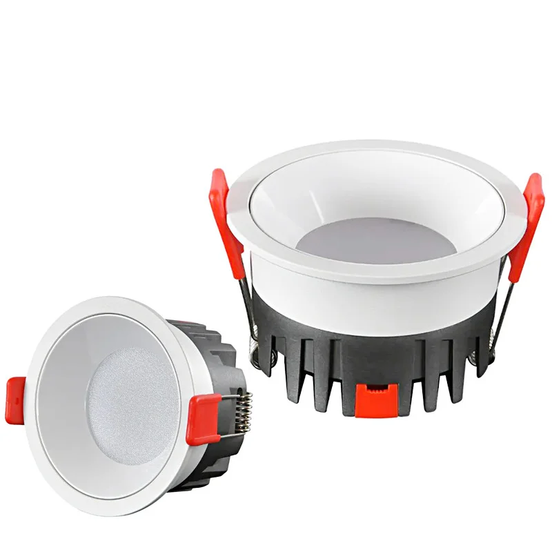 Ultracienkie światło punktowe LED wbudowany dom bez głównego światła salon oświetlenie ścienne COB downlight 10W12W15W18W24W komercyjny dom