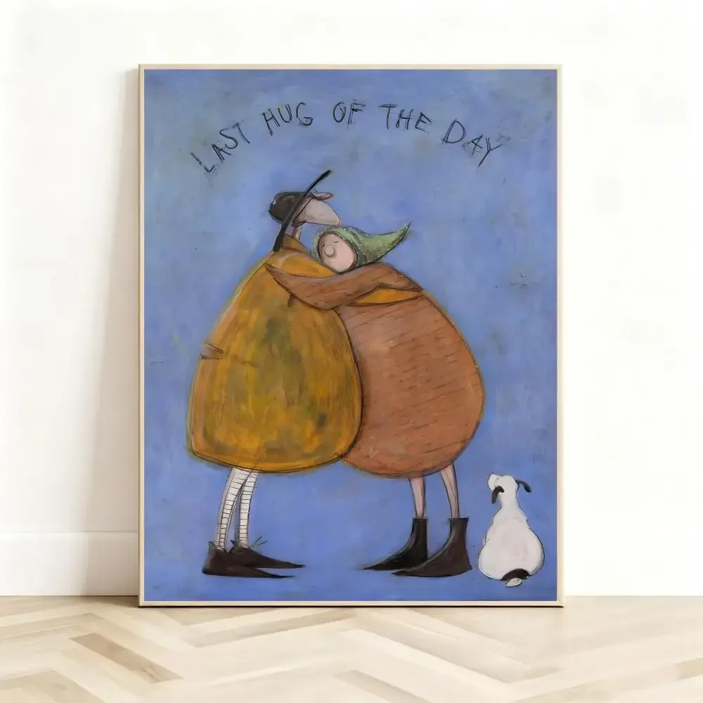 Cozy Art S‑Sam Toft Poster Classic Self-Adhesive PP Wall Sticker for Living Room Bar Decor Gift
