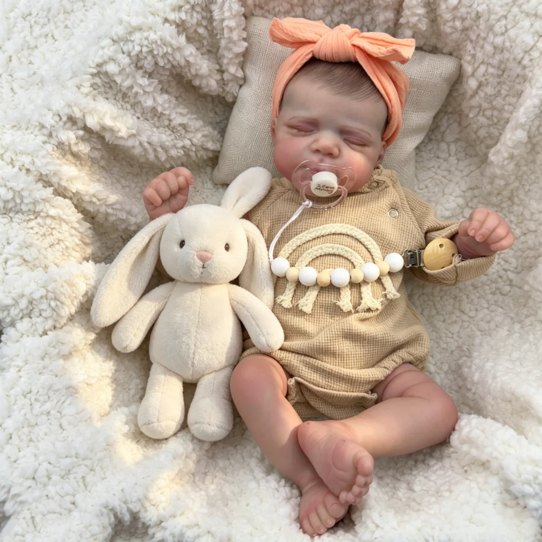 45cm Rebirth Doll Pascale 100% Handmade, High Quality Painted, Cute and Realistic Christmas Gift, Artist Collection