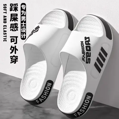 Big Size 48-49 Men Slippers Summer Flat Sole Home Slippers For Women Man Open Toe Trend Slides Couple Light Beach Shoes Sandals - Image 4