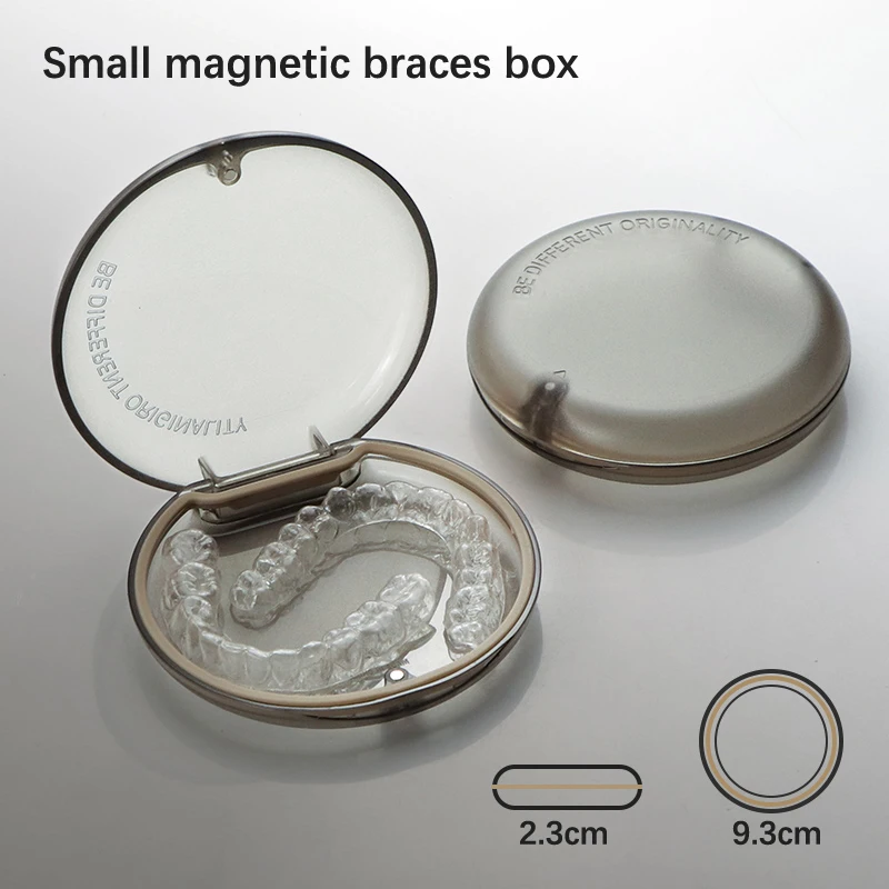 1Pc Denture Box Artificial Tooth Case Orthodontic Retainer Case Container False Teeth Storage Box