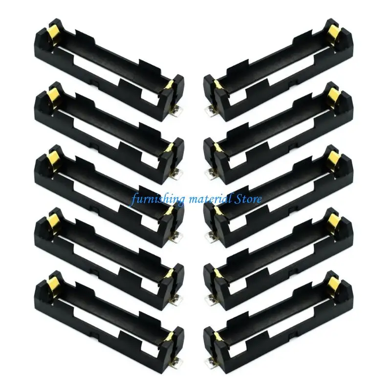 

Y5GD 18650 Battery Storage Case Copper Contact Point for Clocks Remote Controls 10pcs