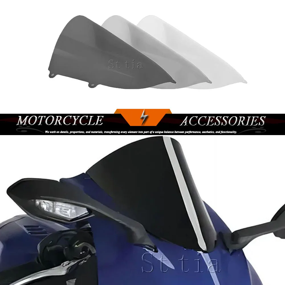 

For Yamaha YZF-R6 YZFR6 2017-2024 YZF-R7 YZFR7 21-24 Motorcycle Front Windshield Windscreen Windproof Air Deflector Protector
