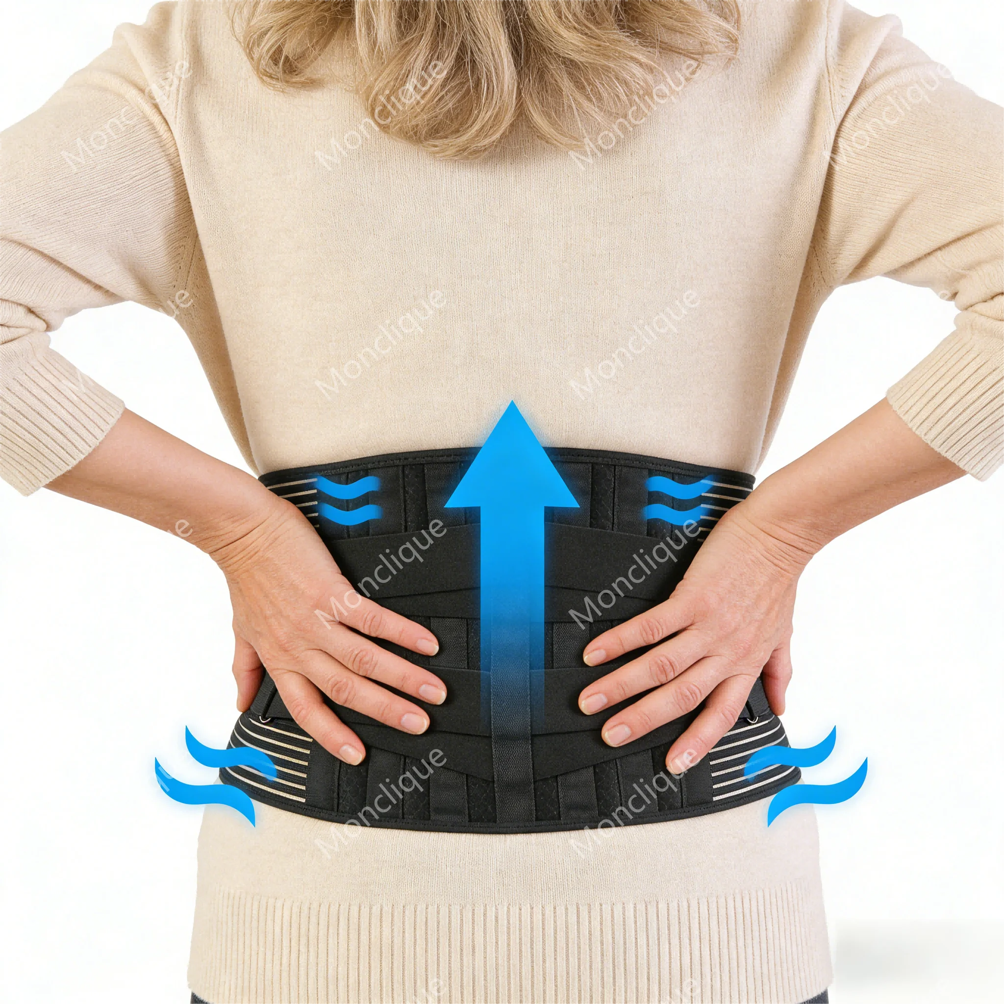 

Lumbar Support Protective Gear Orthopedic Girdle Belt Breathable Back Bracket Decompression Spine Double Pull-back Belt Sports