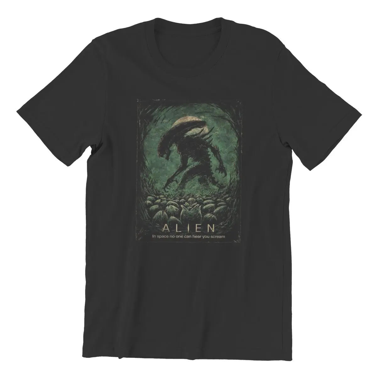 Alien 80er Jahre Horrorfilm Vintage Space Killer Xeno morph T-Shirt für Männer 100% Baumwolle plus Größe bedruckte große Kleidung