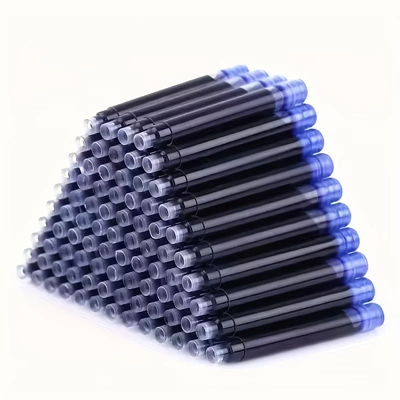 50 Tintenbeutel, 3,4 mm, Tintenpatronen für Füllfederhalter, 3,4 mm Nachfüllungen, Schreibwaren für Schule und Büro, Kaliber-Tintenpatronen für Tintenstifte, Bl – Detail 8