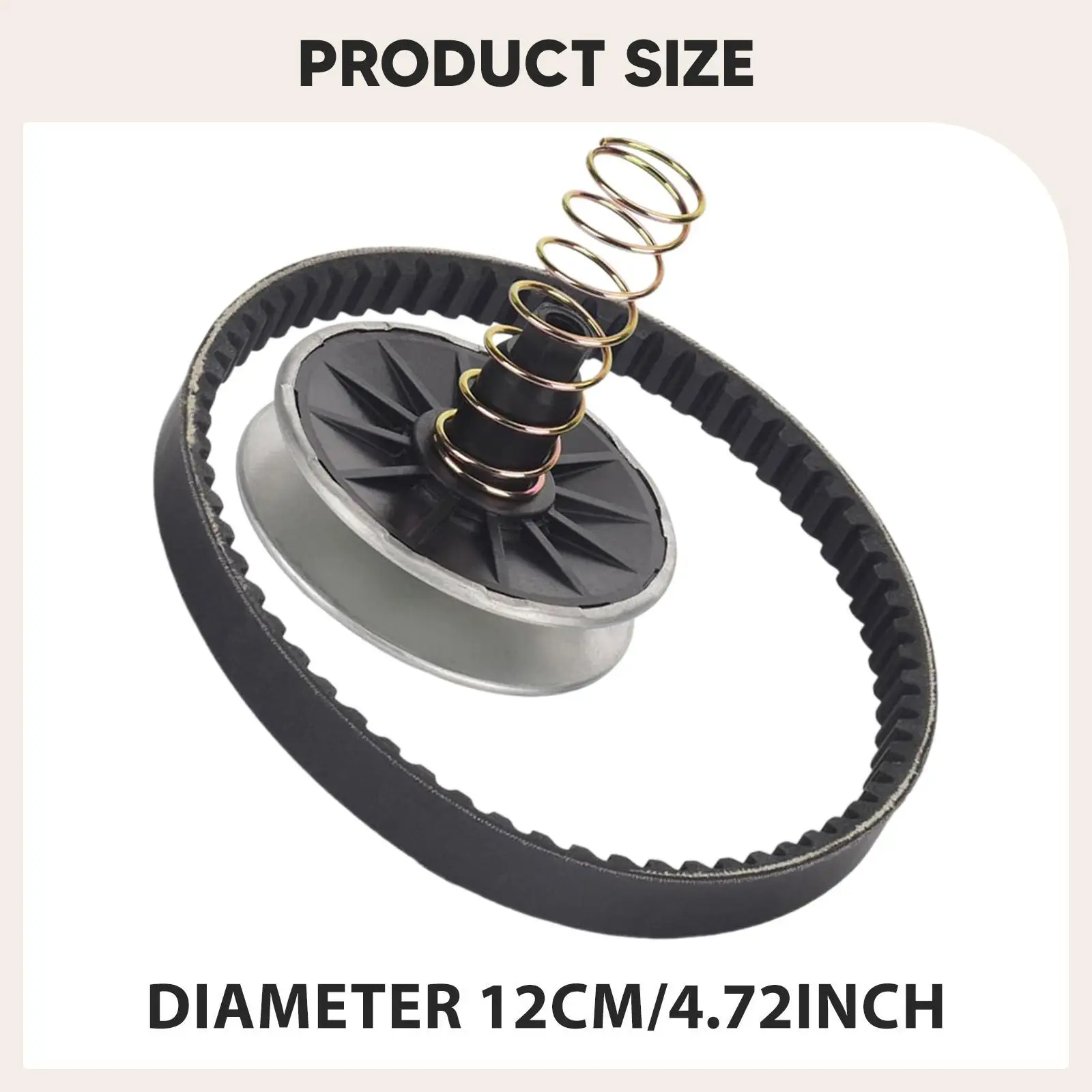 Variator Belt Pulley Kit Metal Construction Durable Lawn Mower Accessory Maintenance for Gardening