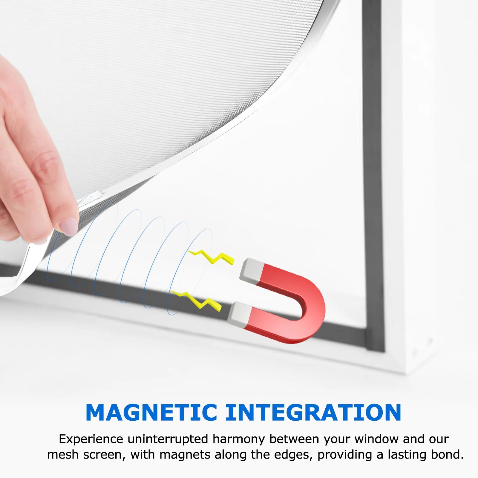 

Magnetic Window Screen Fiberglass Mesh House Easy Install Detachable Fly Proof Compatible Glass Fiber Hardware