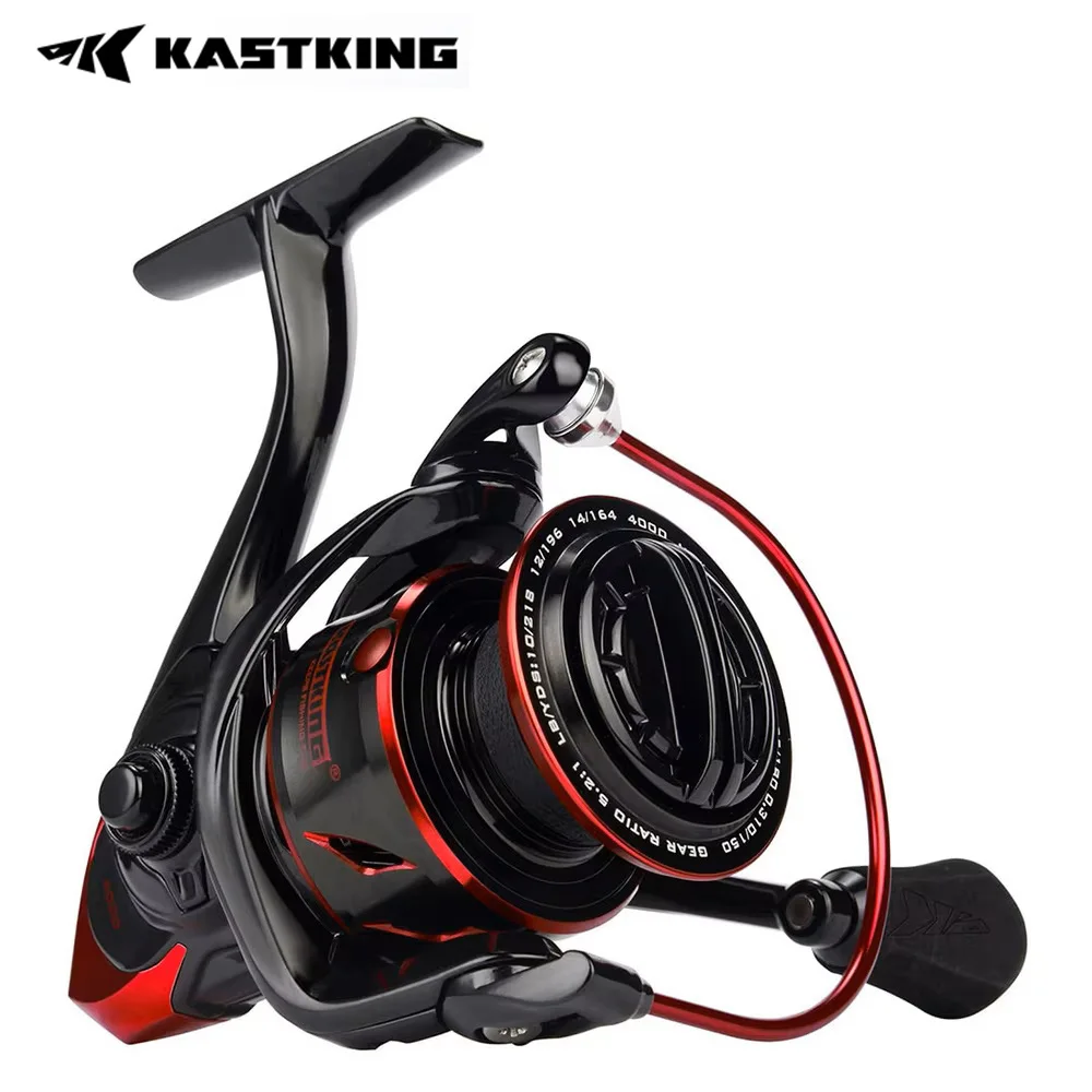 Carrete giratorio KastKing Sharky III innovador resistente al agua, carrete de pesca con potencia de arrastre máxima de 18KG para pesca de Lucio