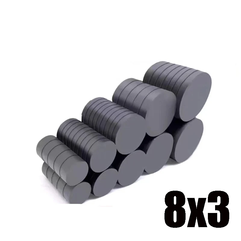 10x3 10x4 10x5 15X3 15X4 15X5mm Schwarzer kleiner runder Magnet Kühlschrank Ferritmagnet Runder Lautsprechermagnet Permanentmagnet – Detail 4