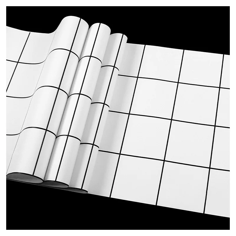 Black and White Checkered Wallpaper Nordic Style Ins Geometric Pattern Living Room Bedroom Modern Minimalist Background Wall Pap