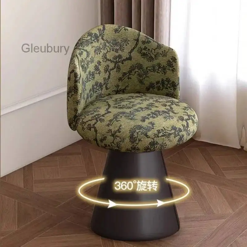Retro Rotatable Stools Makeup Girls Bedroom Needed Homely Stools Medieval Casual Living Room Furniture Le Tabouret XYDZ view 2