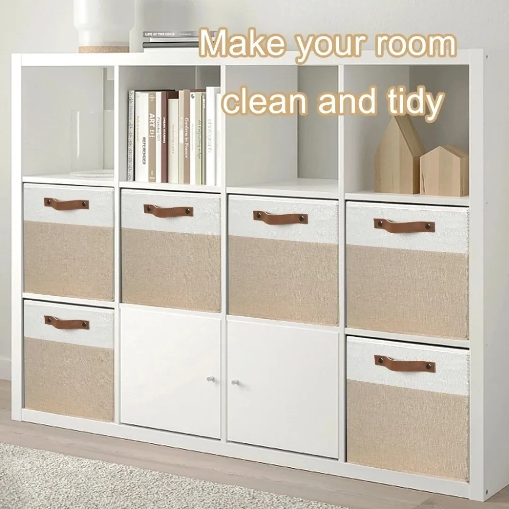 

22/27/36л новая корзина для хранения льняной ткани, складная коробка для хранения с боковыми ручками, большая вместимость, бытовой органайзер для закусок