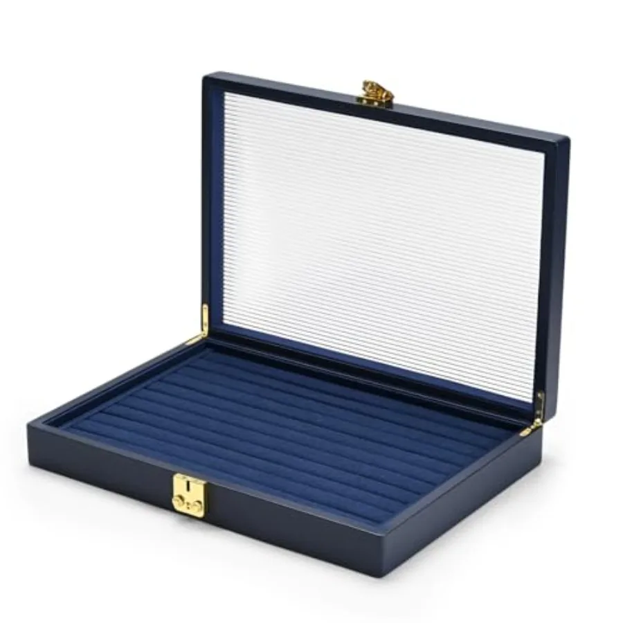 

Синий кожаный органайзер для ювелирных изделий Поднос для ювелирных изделий с крышкой Органайзеры для ювелирных изделий и хранения ящиков Органайзер для колец Для хранения колец