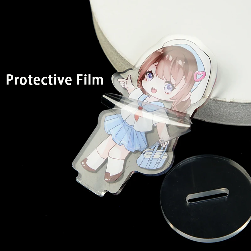 Custom Clear Acrylic Stand Personalized Anime Cartoon Character Standing Transparent Double Sided Printing Photo Standees view 3