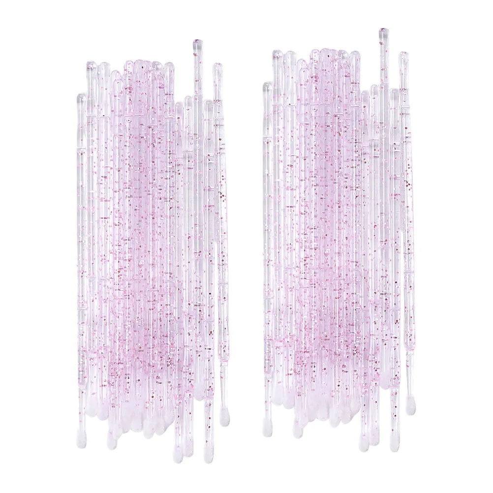 200 Pcs Eyelash Cleansing Stick Make up Brush Cleaner Cleanser Makeup Cleaning Rods Plastic Grafting Tools Glue Sticks