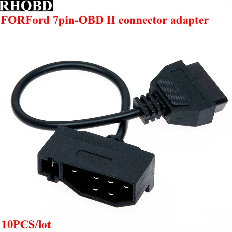 

10 шт./лот 7-контактный на 16-контактный OBD2 16-контактный кабельный преобразователь для Ford 7-контактный разъем-адаптер OBD диагностический сканер кабельный адаптер инструменты