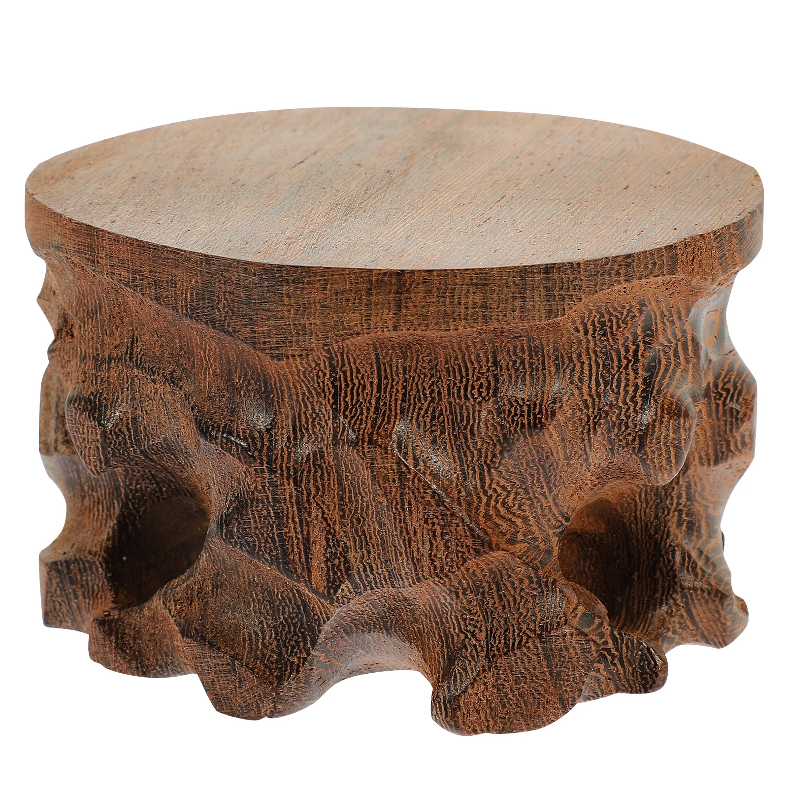 

Wooden Base Round Chicken Wing Wood 10cm Diameter 6cm Height Vase Flowerpot Holder Home Decor Craft nament Display Versatile