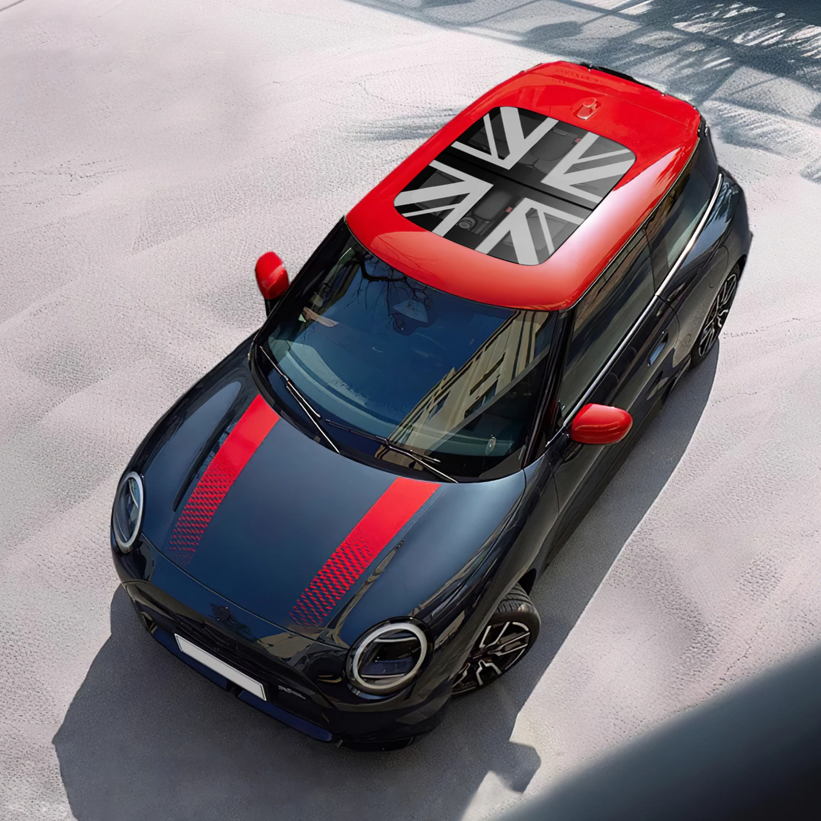 

For BMW MINI Cooper E J01 EV Electric 2025 Car Sunroof Stickers Roof Window Film Vinyl Sunshade Sticker Auto Decal