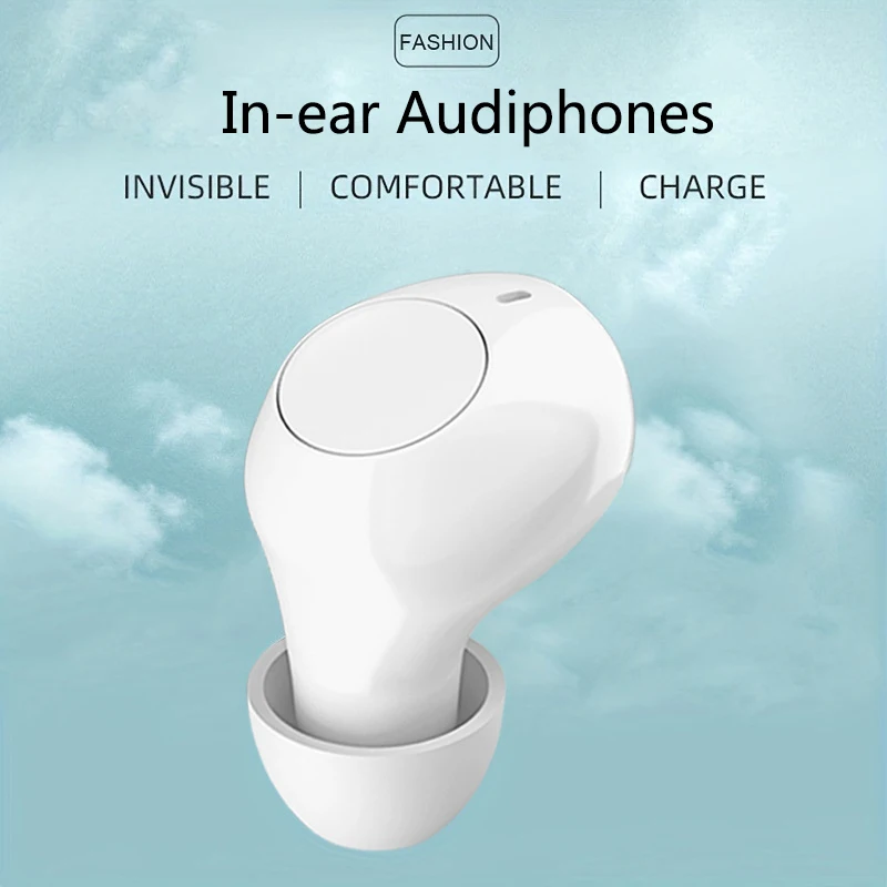 For Seniors Adults Invisible Rechargeable Single Hearing Aid Noise Canceling Earbuds Assisted Listening Sound Amplifier Earbuds