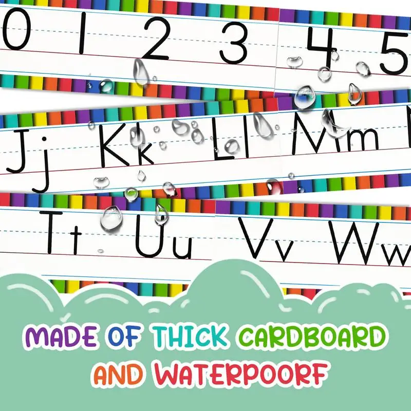 Interativo Alfabeto Bulletin Board, Decorações De Parede Display Set, Número Posters, Early Learning Cartões