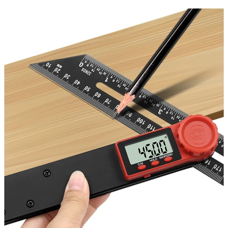 

Multi-purpose Digital T-type Angle Ruler Woodworking Marking Measuring Caliper Adjustable Angle Tool For Precision Work