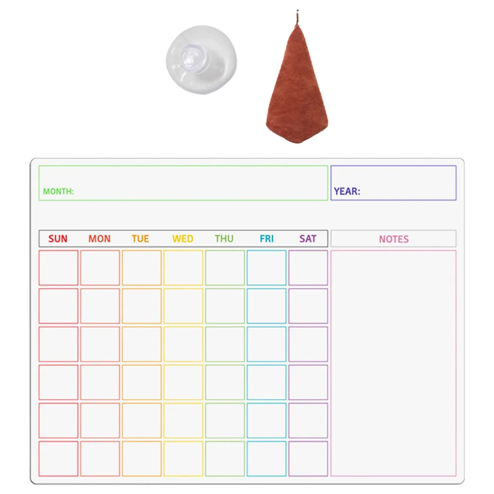 

1Set Magnetic to Do List for Fridge Smooth Dry Erase Surface Reusable Planner Board for Home Office Kitchen Schedules