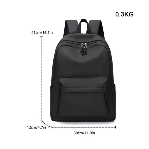 Imagen 2 del producto Hombres y mujeres simples de estilo japonés con el mismo bolso de hombro de ocio de gran capacidad mochila de viaje duradera mochila escolar para estudiantes