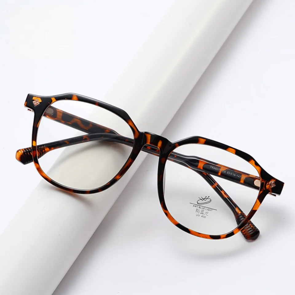 

2026 New High-end Fashion Trend Design Men's Luxury Eyeglasses frame Casual Ultra Soft Tough TR90 Classic Retro Women's Glasses