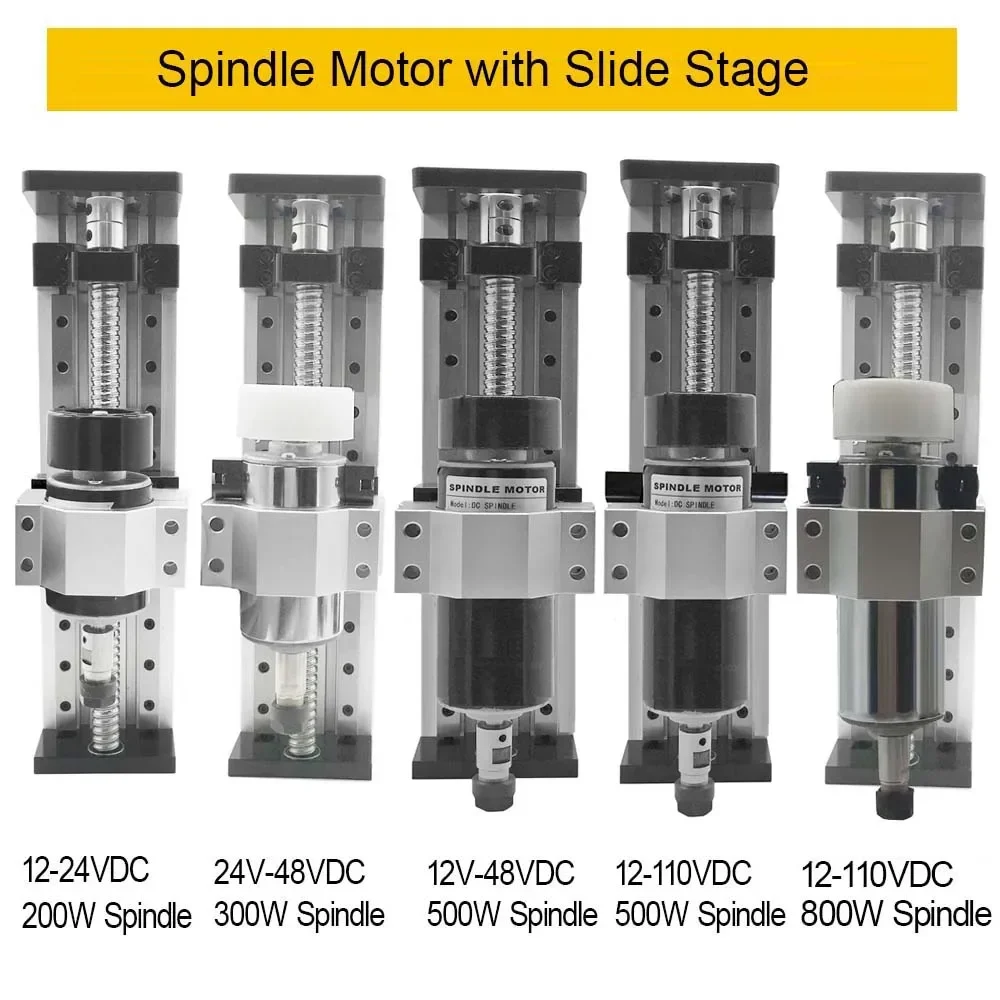 CNC Spindle Motor Z Axis kit DC 24V 48V 110V 200W 300W 500W 800W  ER11 ER16 Collets For Engraving Machine CNC Router 3018 3020