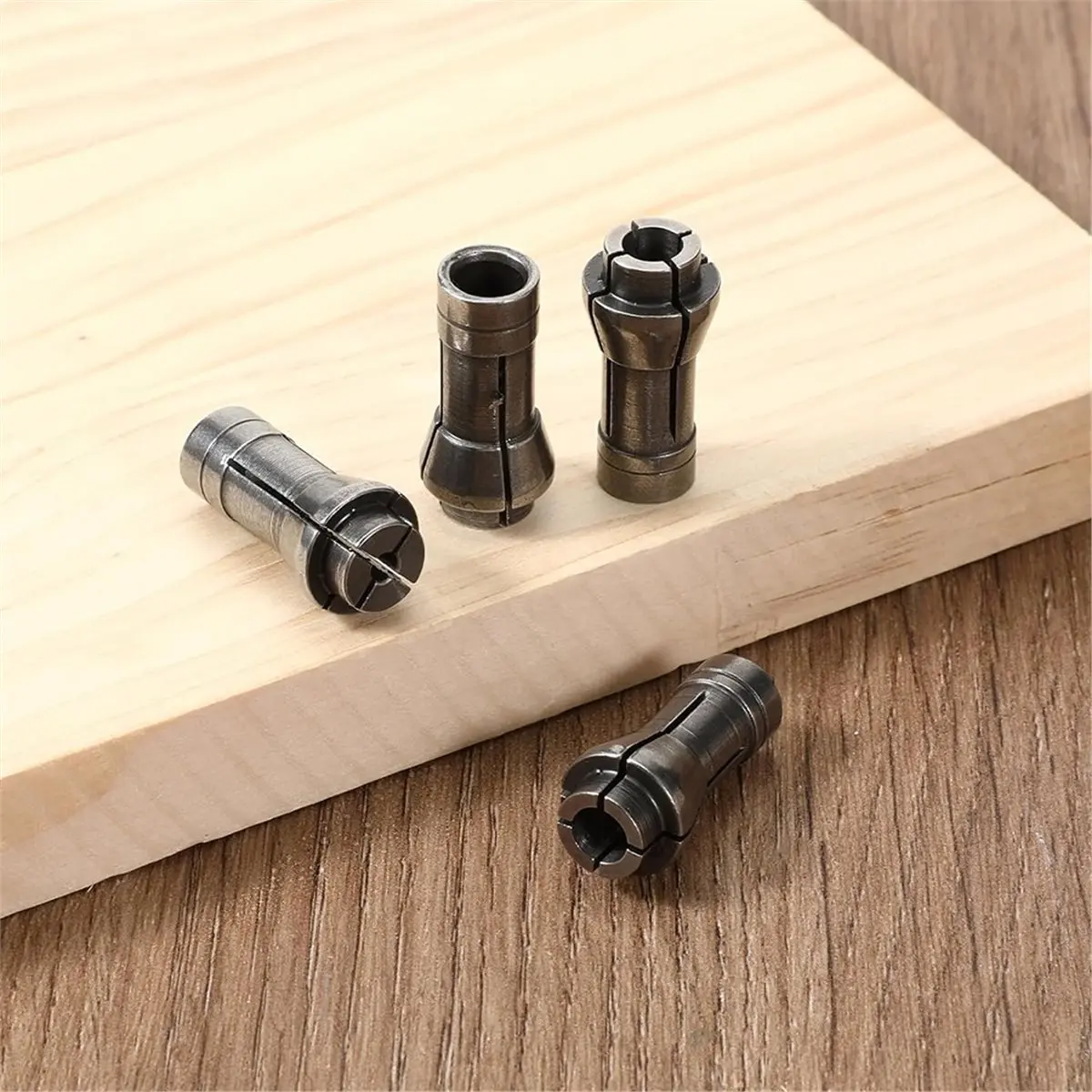 

(AIMA) Набор из 4 адаптеров-цанг для шлифовальных машинок 1/4" на 1/8" (1.06 x 0.53 дюйма, 3 мм, 6 мм) (серебристый)