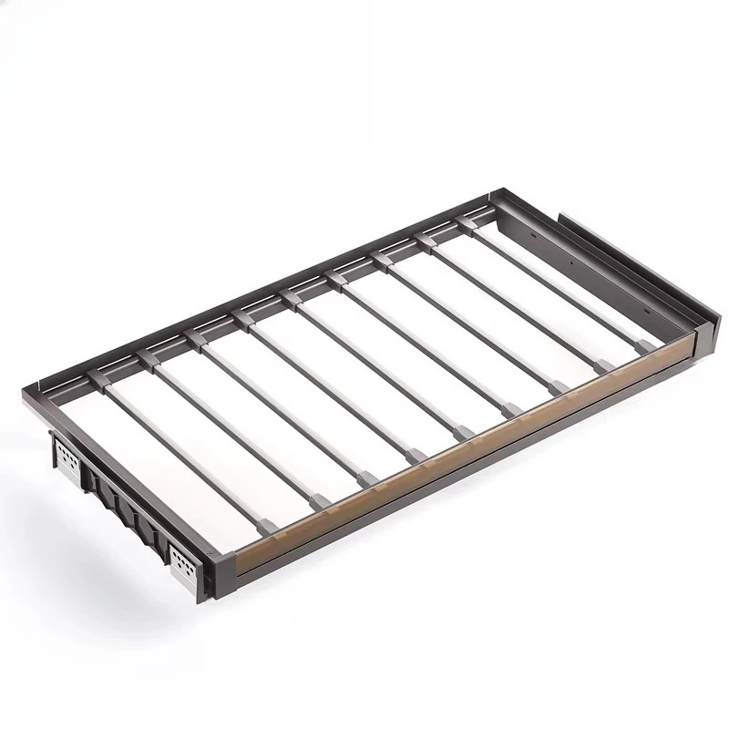 

Furniture Wardrobe Hardware Cabinet Storage Rack Bedroom Accessories Wardrobe Hanger Pull Out Pants Rack