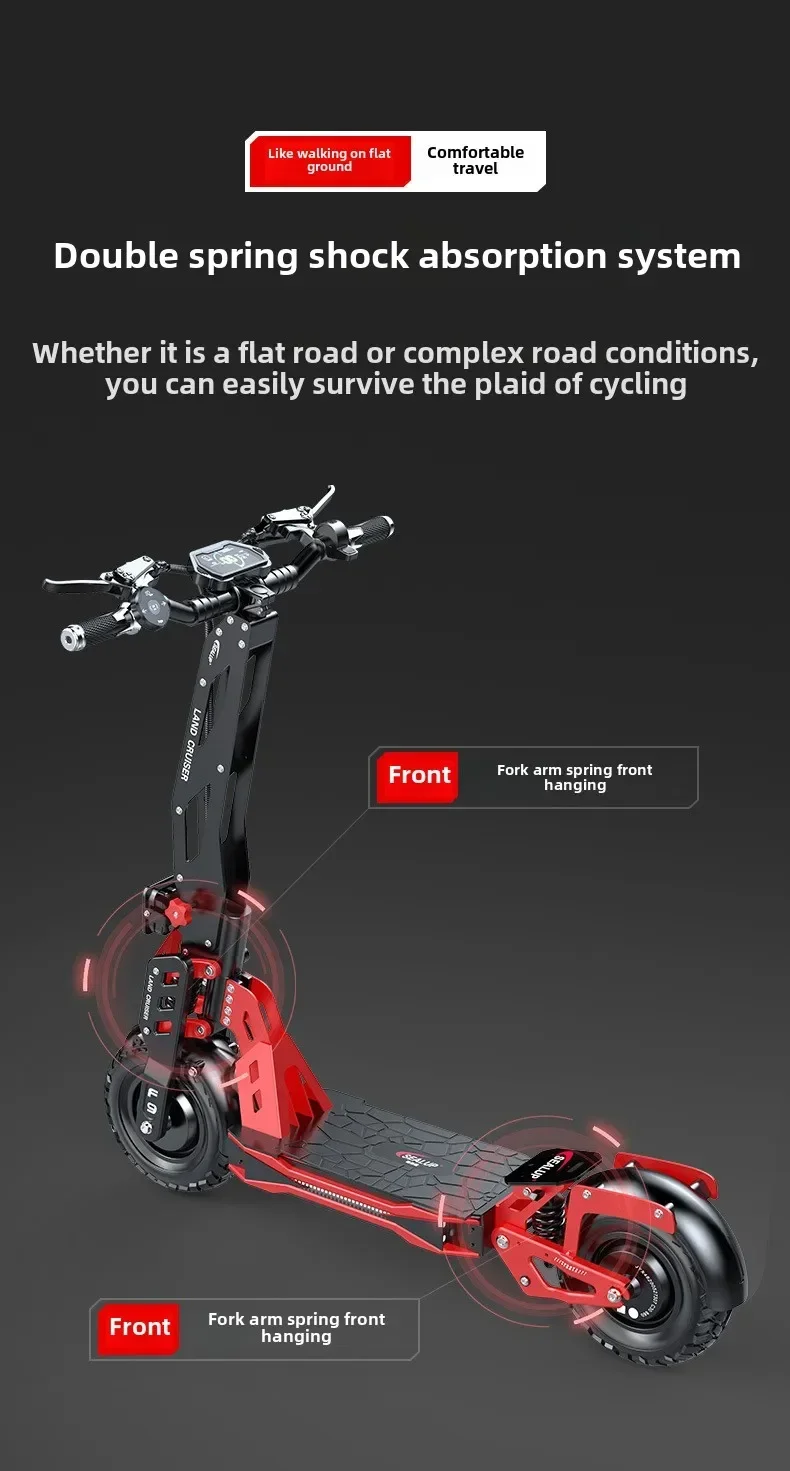 

Q27 electric scooter 1000W motor 48V30AH battery folding electric scooter adult off-road electric scooter