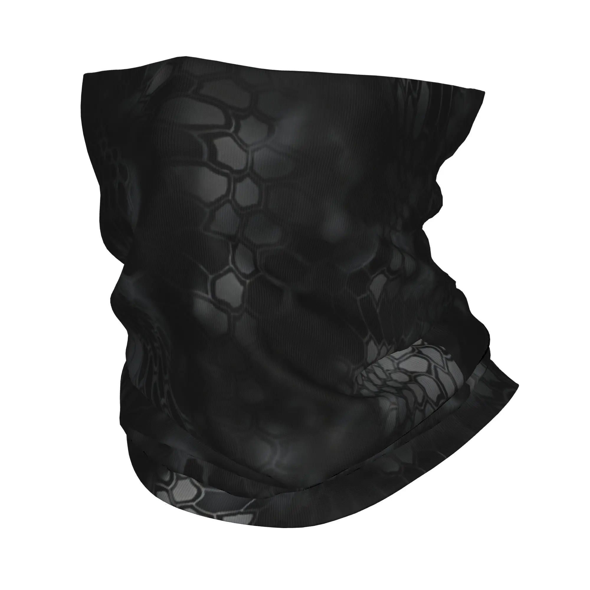 Custom Snake Scales Pattern Bandana Neck Warmer Women Men Winter Ski Hiking Scarf Gaiter Skin  Face Cover