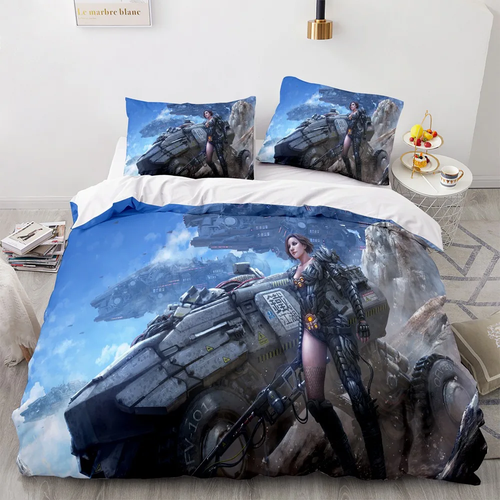 الحرب الجبهة الفراش مجموعات غطاء سرير لحاف المعزي غطاء لحاف كيس وسادة 2-3 قطع مجموعات الاطفال الكبار غرفة نوم الديكور #2