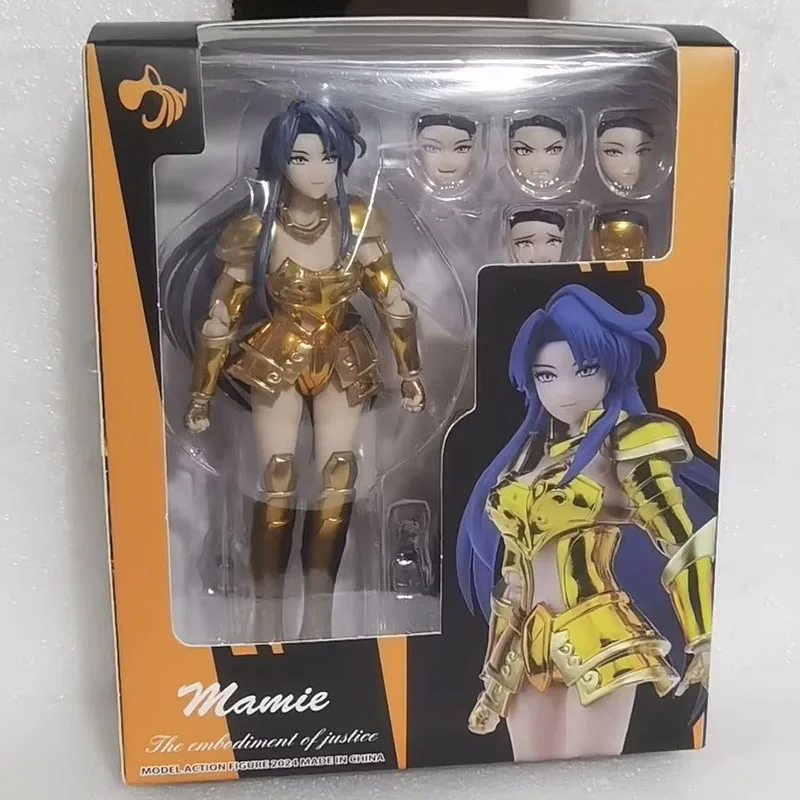 

Saint Seiya Figure Aquarius Mamie GT Silver Saint Action Figuras Saint Myth Cloth EX Alloy Collection Model Doll Gift for Kids