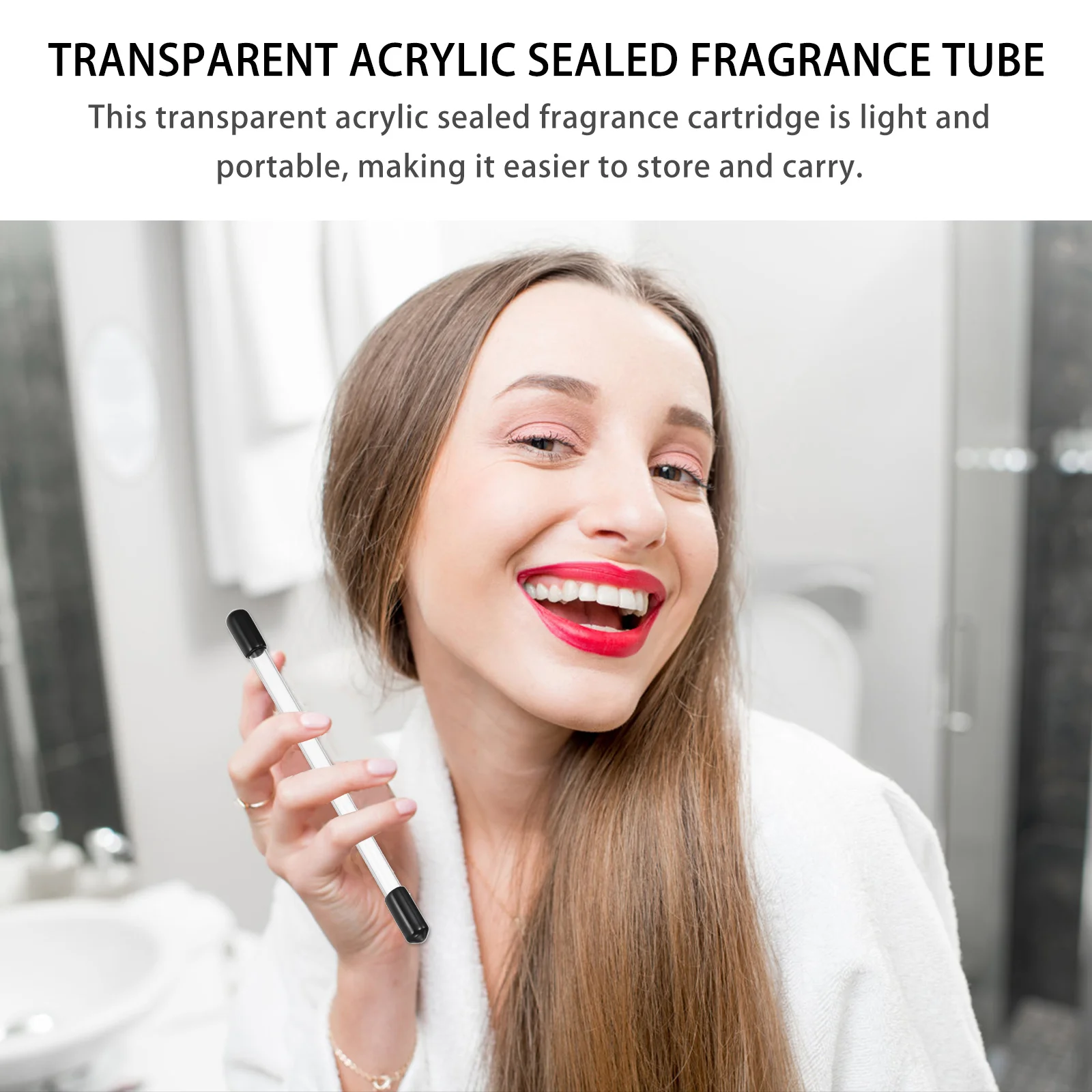 12 Buah Tabung Stik Dupa Wadah Akrilik Bening Tabung Stik Dupa Penyimpanan Portabel Berkualitas