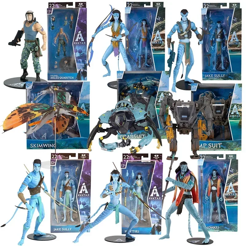 McFarlane Avatar：The Way of Water Jake Sully Neytiri Flying Fish Flying Dragon Action Figures Toys for Kids Christmas Gift