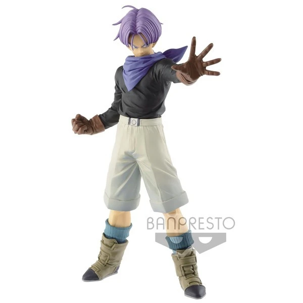 Bandai Original Banpresto Anime Dragon Ball GT Ultimate Soldiers Torankusu Yellow Purple Hair Action Figure Model Collection Toy