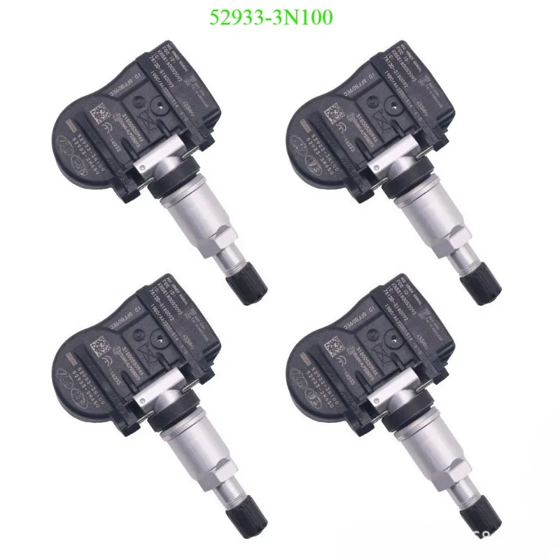 

52933-3N100 Tyre Pressure Monitor Sensor 4PCS For Hyundai Accent [HC] Genesis [DH] I30 [GD] Kia Ceed [JD] 433MHZ TPMS 529332M650